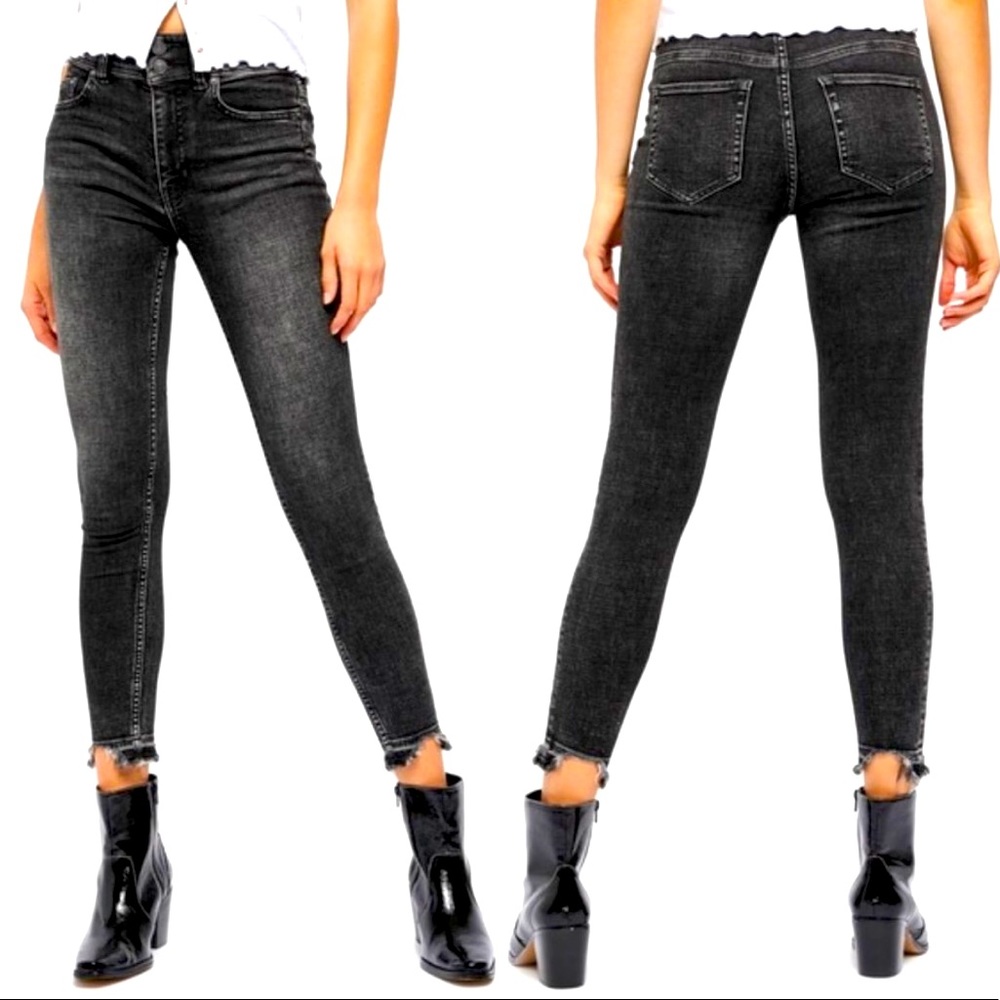 Free People NWT Wild Child Shiloh black Jeans